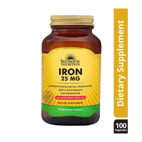 Sunshine Nutrition Iron 25Mg Tablets 100S thumbnail 1