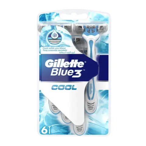 Gillette Blue 3 Cool Razors 6s thumbnail 1