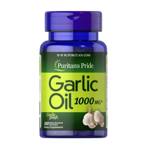 Puritans Pride Odorless Garlic 1000Iu Softgels 100S thumbnail 1