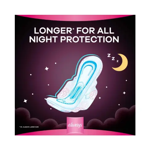 Always Cotton Thick Night Sanitary Pads 24s thumbnail 2