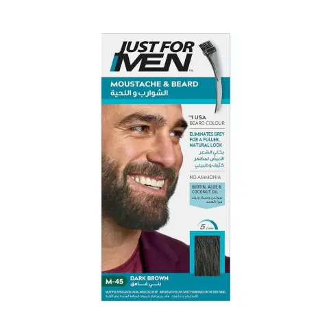 Just For Men Moustache & Beard Natural Dark Brown thumbnail 1