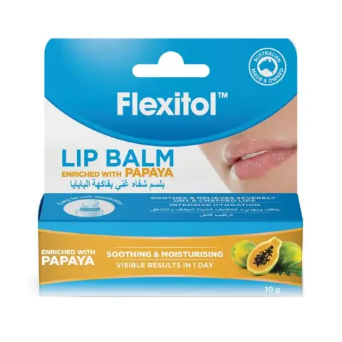 Flexitol Lip Balm Papaya 10G thumbnail 1