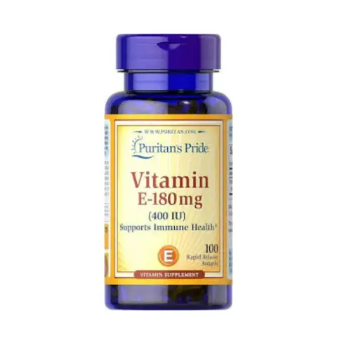 Puritans Pride Vit E 400Iu(180Mg) Softgel 100S thumbnail 1