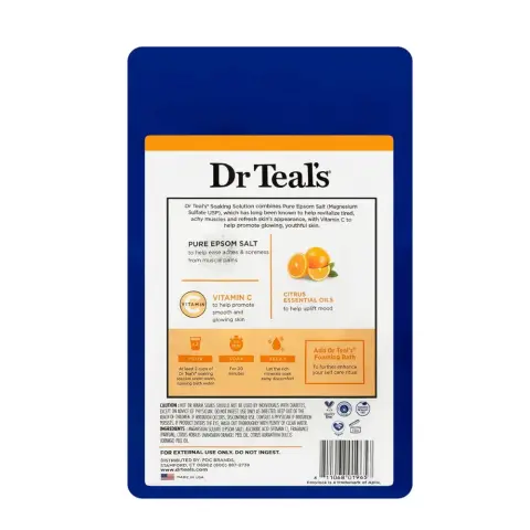 Dr Teals Epsom Salt Vitamin C & Citrus 1.36Kg thumbnail 2