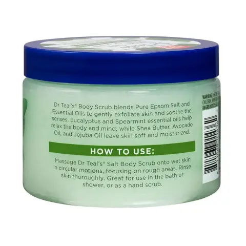 Dr Teals Exfoliate Eucalyptus Body Scrub 454G thumbnail 2