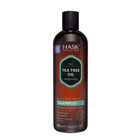 Hask Tea Tree Oil & Rosemary Shampoo 355mL thumbnail 1
