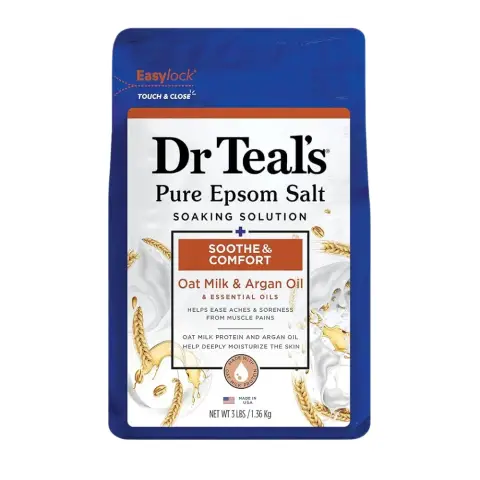 Dr Teals Epsom Oat Milk + Argan Oil Bath Salt 1.36Kg thumbnail 1