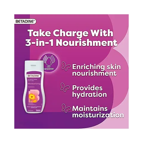 Betadine Intimate Wash Moisturizing Calendula 250mL thumbnail 3
