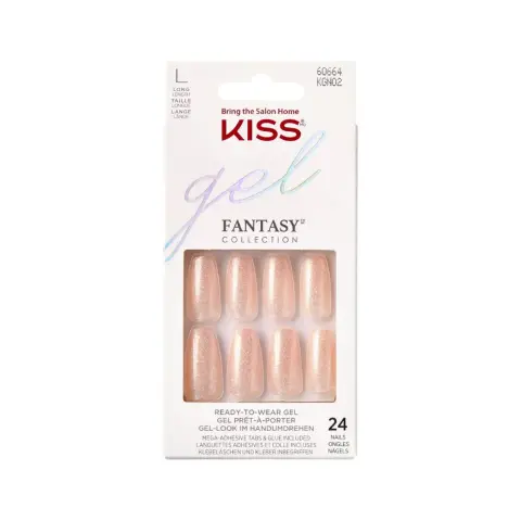 Kiss Gel Fantasy Nails Long Length KGN02 thumbnail 1