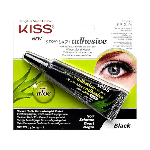 Kiss Strip Lash Glue Aloe Black KPLGL04C thumbnail 1