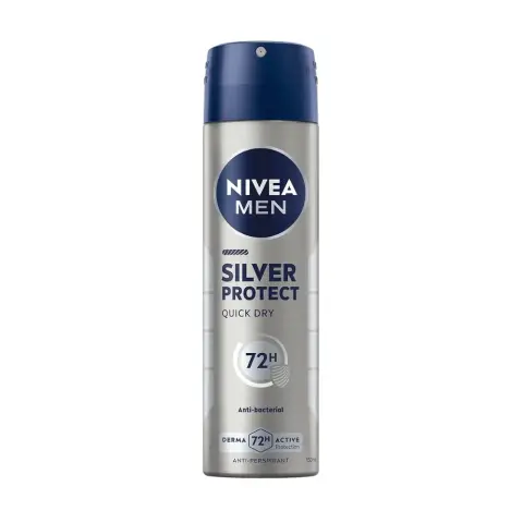 Nivea Men Silver Protect Body Spray 150mL thumbnail 1