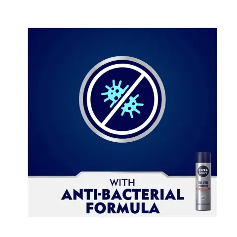 Nivea Men Silver Protect Body Spray 150mL thumbnail 3