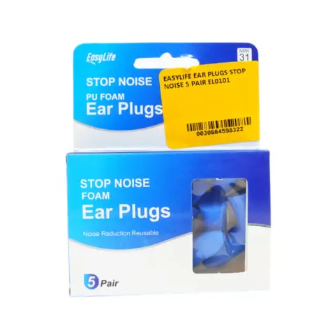 Easy Life Stop Noise Foam Ear Plugs EL0101 thumbnail 1