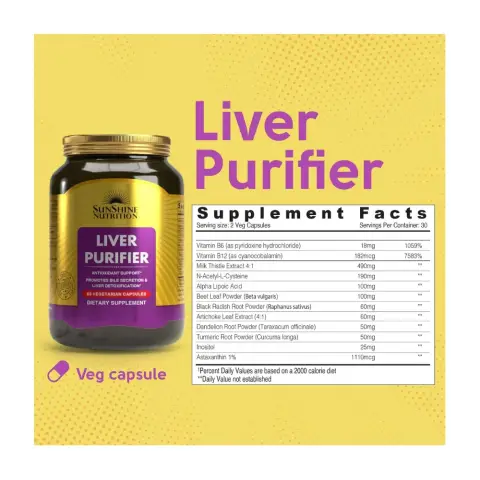 Sunshine Nutrition Liver Purifier Capsules 60S thumbnail 2