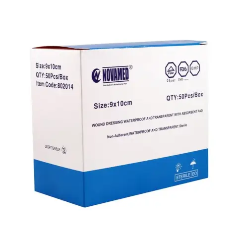 Novamed Wound Dressing Transparent 9X10 50Pcs thumbnail 1