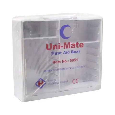 Uni-Mate Transparent First Aid Box Medium 5951 thumbnail 1