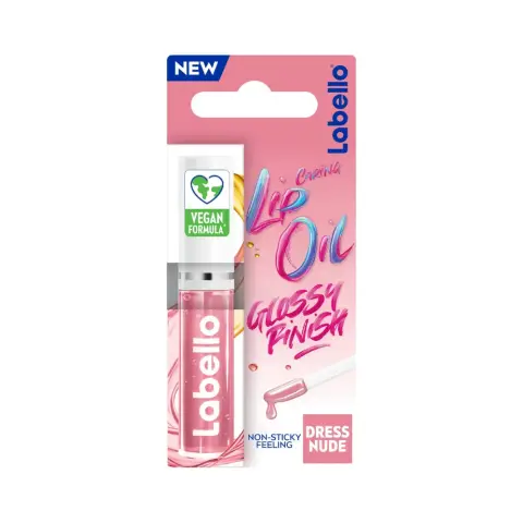 Labello Caring Lip Oil Glossy Finish Dress Nude thumbnail 1