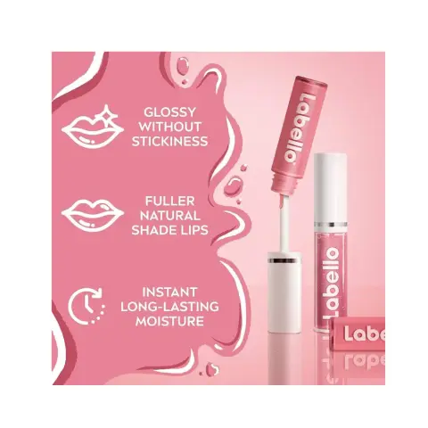 Labello Caring Lip Oil Glossy Finish Dress Nude thumbnail 2