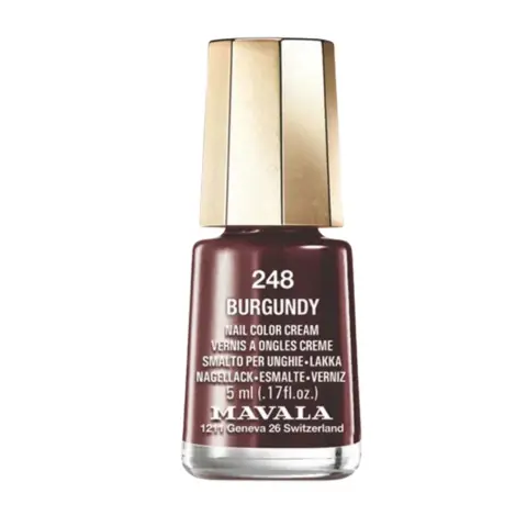 Mavala Mini Nail Polish 248 Burgundy 5mL thumbnail 1