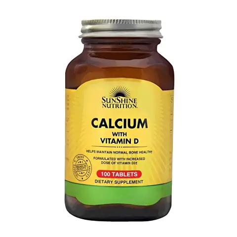 Sunshine Nutrition Calcium + Vitamin D Tablets 100S thumbnail 1