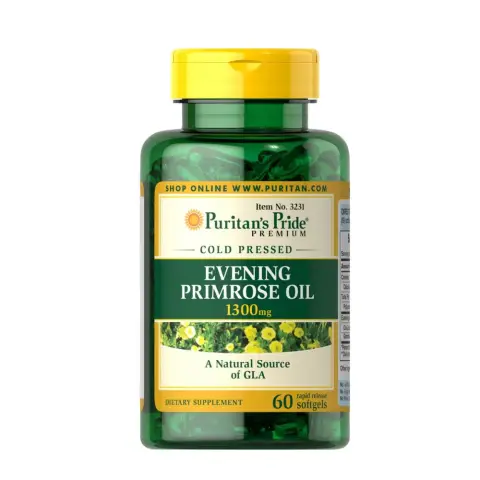 Puritan's Pride Evening Primrose Oil 1300 mg with GLA 60's thumbnail 1