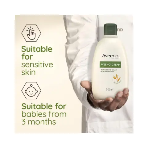 Aveeno Moisturising Cream 500 mL thumbnail 3
