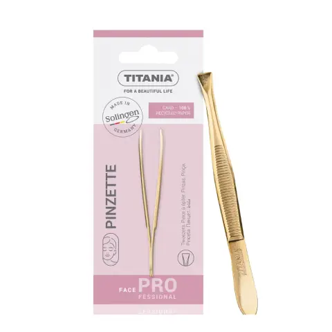 Titania Tweezers Gold Slanted 1060/Gb thumbnail 1