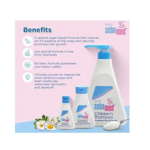 Sebamed Baby Shampoo with Pump 500mL thumbnail 3