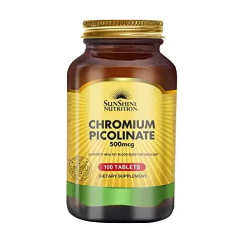 Sunshine Nutrition Chromium Picolinate 500Mg 100 Tablets thumbnail 1