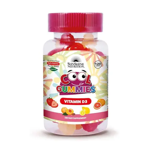 Sunshine Nutrition Vitamin D3 Cool Gummies For Kids 120 Gummies thumbnail 1