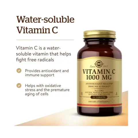 Solgar Vitamin C 1000mg Tablets – 90 Tablets thumbnail 3