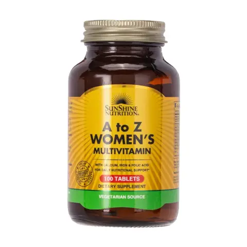 Sunshine Nutrition A-Z Women Multivitamin 100 Tablets thumbnail 1