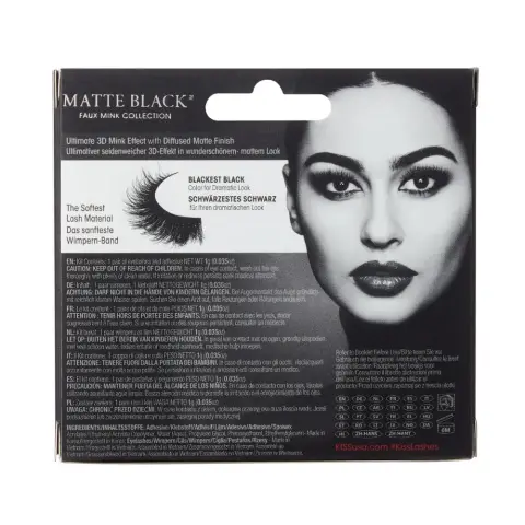 Kiss Lash Couture 3D Matte Black Kmat04C thumbnail 3