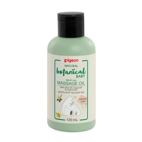 Pigeon Natural Botanical Baby Massage Oil 120mL thumbnail 1