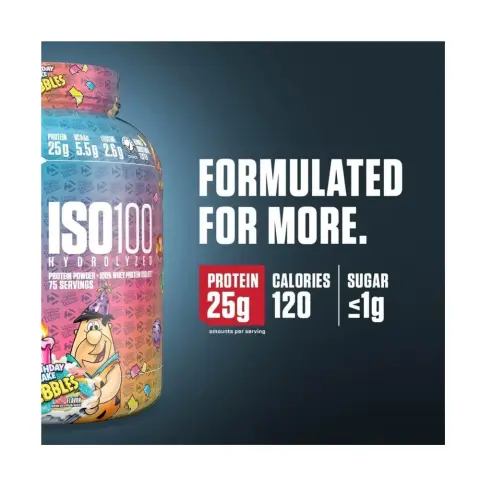 Dymatize Iso 100 Birthday Cake Whey Protein 5Lb thumbnail 2