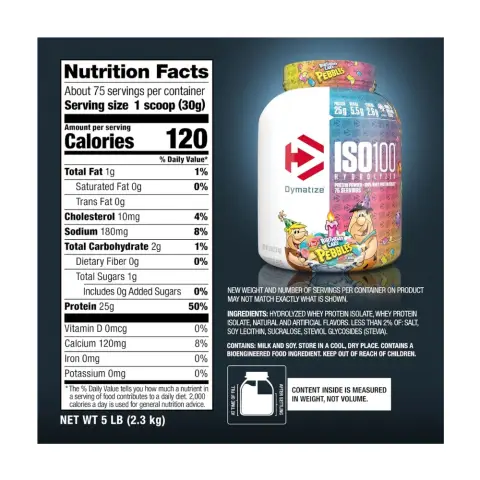 Dymatize Iso 100 Birthday Cake Whey Protein 5Lb thumbnail 3