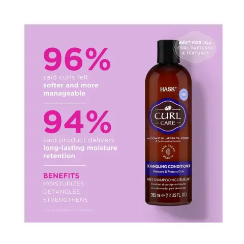 Hask Curl Care Detangling Conditioner 355mL thumbnail 2