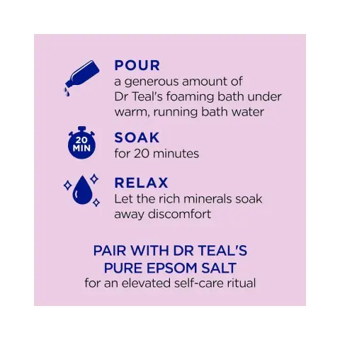 Dr Teals Foaming Bath Black Elderberry 1000mL thumbnail 3