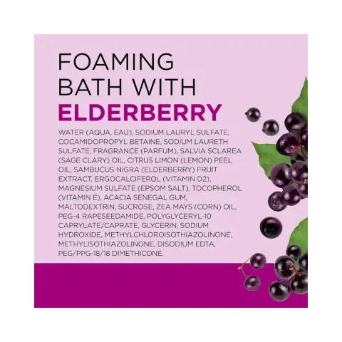 Dr Teals Foaming Bath Black Elderberry 1000mL thumbnail 4
