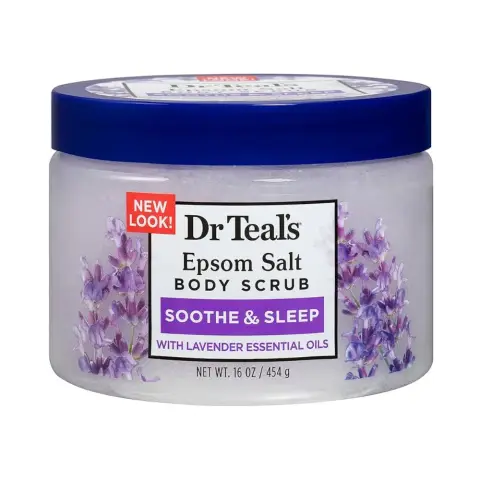 Dr Teals Epsom Salt Body Scrub Lavender 454G thumbnail 1