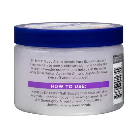 Dr Teals Epsom Salt Body Scrub Lavender 454G thumbnail 2