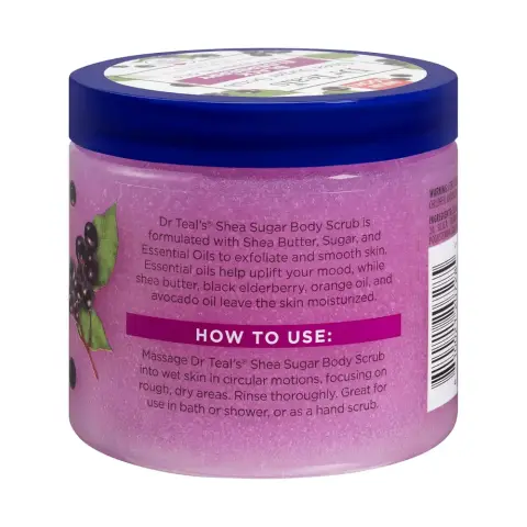 Dr Teals Shea Sugar Black Elderberry Scrub 538G thumbnail 2