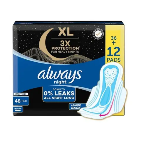 Always Night With Wings Sanitary Pads 48S thumbnail 1