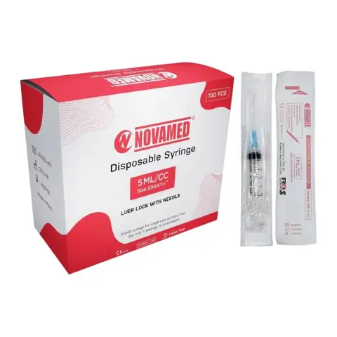 Novamed Disposable Syringe 5mL thumbnail 1