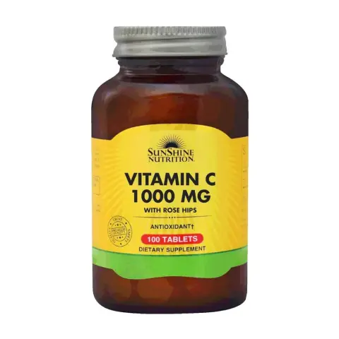 Sunshine Nutrition Vitamin C 1000Mg With Rosehip Tab 100S thumbnail 1