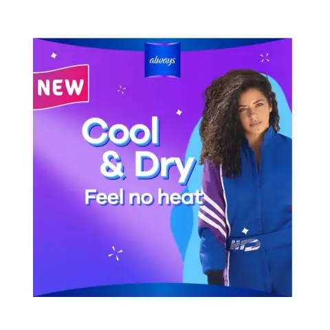 Always Maxi Thick Violet Sanitary Pads 60S thumbnail 2