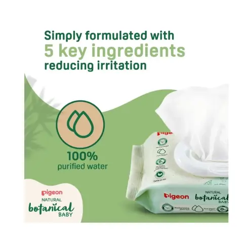 Pigeon Natural Botanical Baby Wipes thumbnail 3