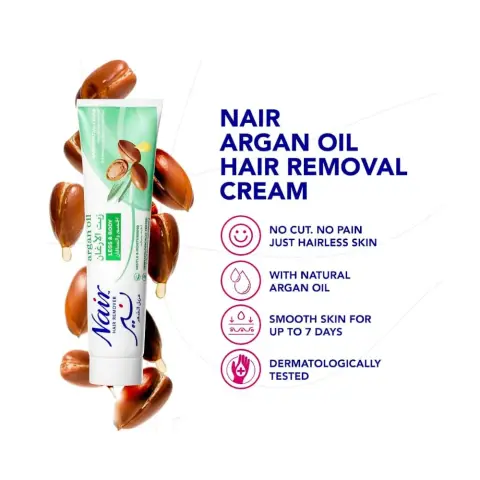 Nair Argan Oil Hair Remving Cream 110G thumbnail 2