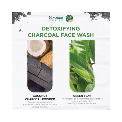 Himalaya Detoxifying Charcoal Face Wash 150ML thumbnail 3
