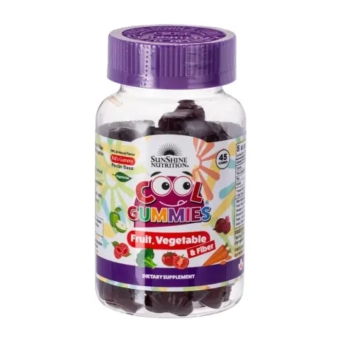Sunshine Nutrition Cool Gummy Fruit & Vegetable 45S thumbnail 1